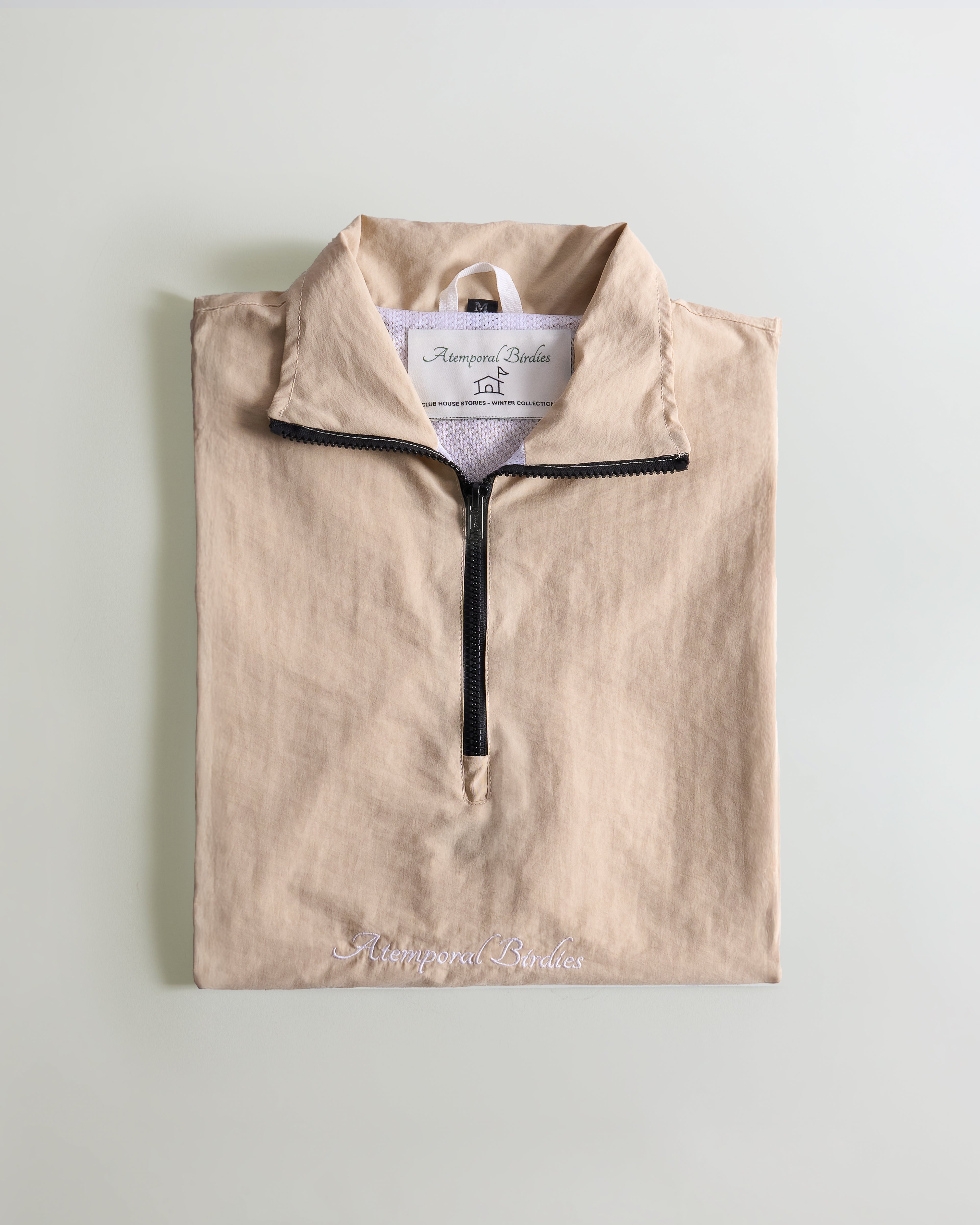 Players Edition - Beige Short Sleeve Rain Jacket